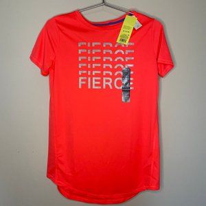 Girls Short Sleeve 'Fierce" Graphic T Shirt